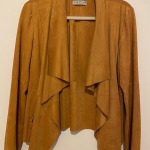 Bagatelle Women's Camel Suede Blazer